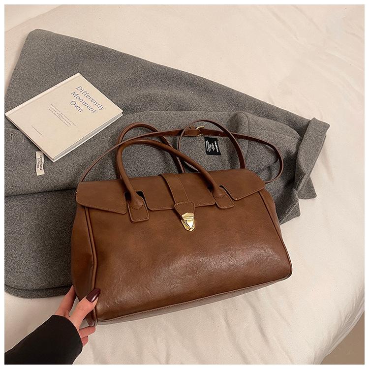 

Винтажная модная повседневная сумка-тоут, новая универсальная сумка через плечо большой вместимости, высококлассная большая сумка.