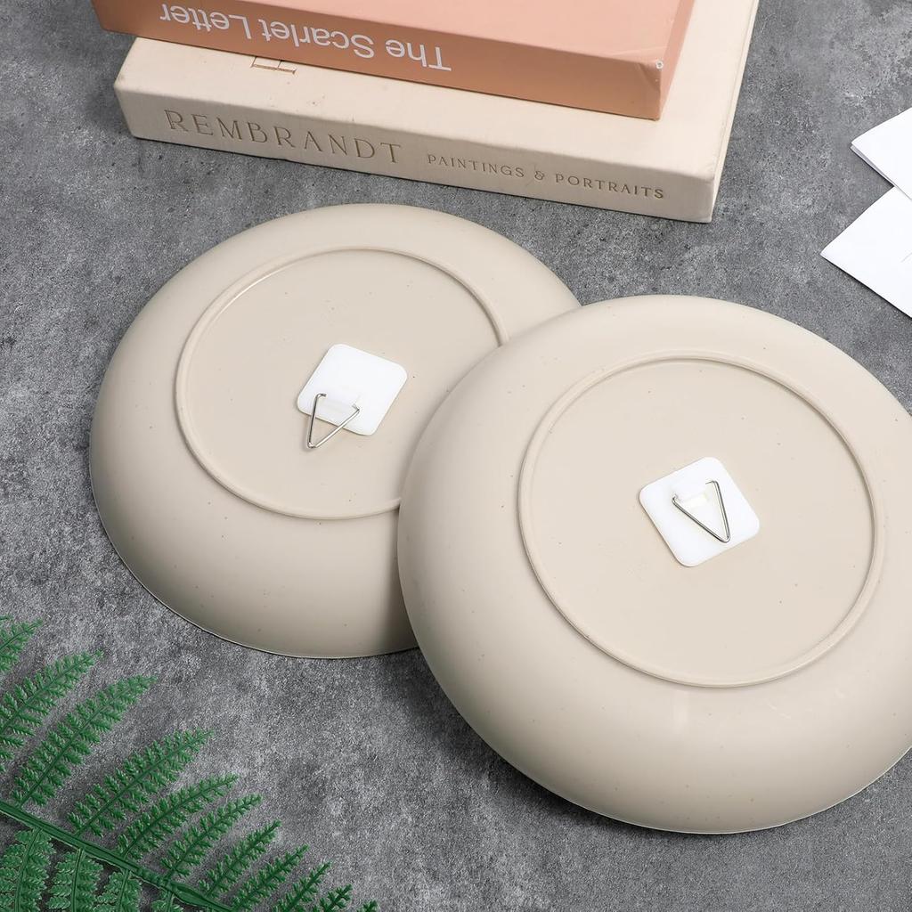 30 Pcs Invisible Adhesive Plate Hangers, Foamboard Picture Hanging Hooks Without Nails Plastic Sticky Photo Hooks for Home Wall Art Photo Frame