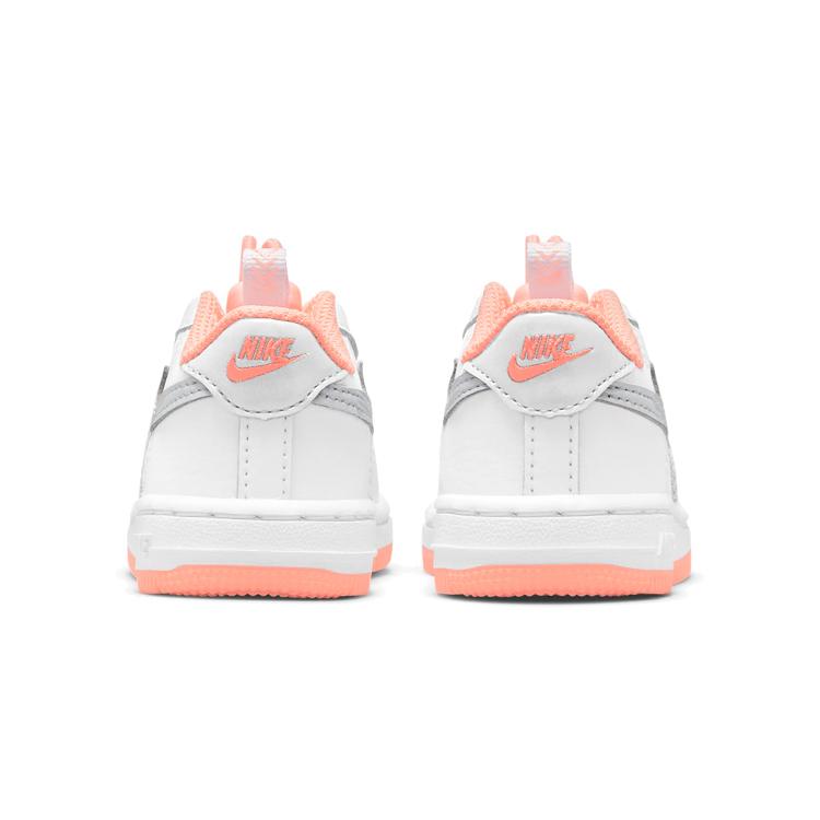 Nike Air Force 1 Low top Toddler Shoes Pink White Infant And Toddler CU5289-103