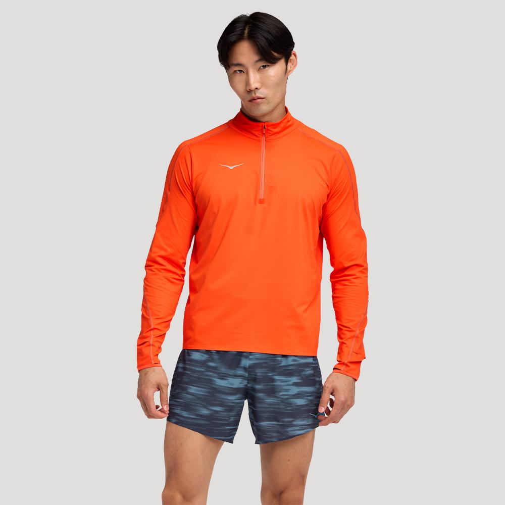 [hoka] Hoka Men s GlideTech Quarter Zip 1164156-LVA S