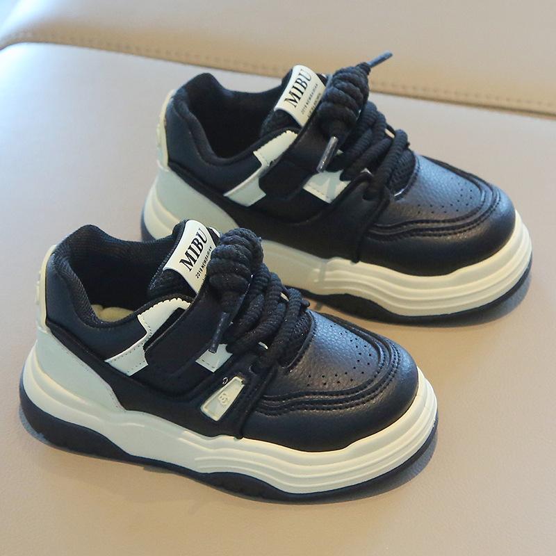 Children Soft Sole White Shoes Spring Autumn Boys Sports Skate Shoes Korean Casual Girls Toddler Sneakers