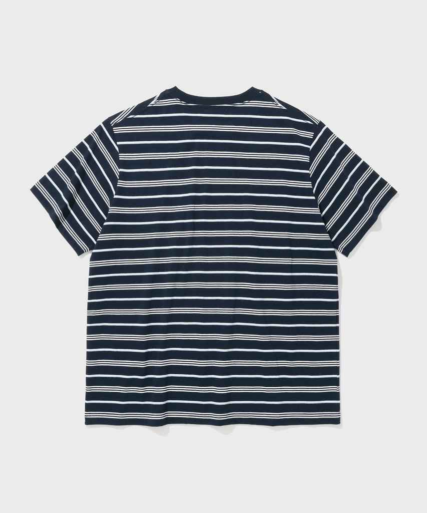 SHIRTER Fine Stripe T-Shirt (Stripe Navy)
