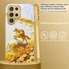 Golden Galloping Horse For Samsung Galaxy S20 FE S21 S22 S23 Plus S24 Ultra S25Ultra S21+ S9+ S22Plus Golden Glass Phone Case