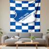 TSG 1899 Hoffenheim Logo Design Gemustertes Wandteppich Dekoratives Wandbehang, Heim Schlafzimmer Wohnzimmer Dekor