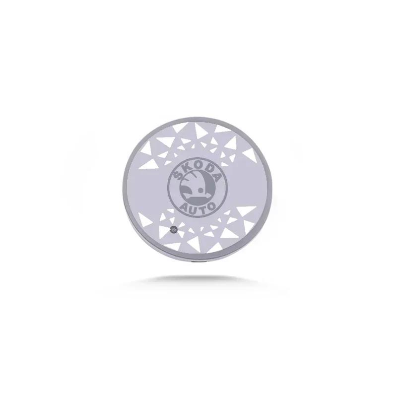 

for Skoda Car LED Water Coaster Cup Anti-Slip Mat Luminous Drink Holder Lamp Octavia A5 A7 Fabia Superb Kamiq Rapid Yeti Kodiak C-1PC