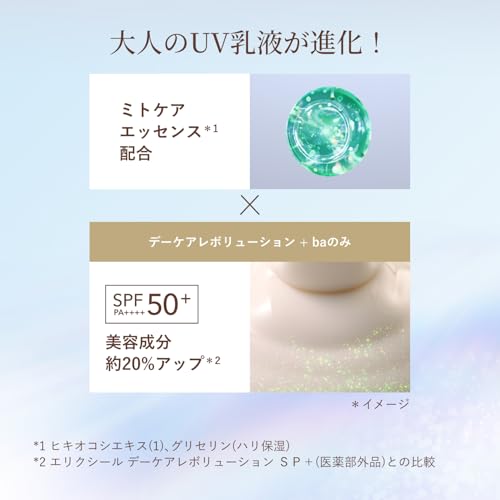 Elixir UV Emulsion Day Care Revolution Ba 2025 Model 35mL Quasi-drug SPF35PA++++ Morning Use Daytime Makeup Base Sunscreen Firmness Moisture Superior
