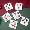 3/4pcs/set Christmas Badge Brooches Exquisite Santa Claus Tree Bell Elk Snowflake Enamel Brooch Pins For Women Men New Year Gift