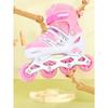 Adjustable Childrens Roller Shoes With Mesh Fabric Pvc Wheels For Play Outdoor