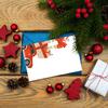 Holiday Christmas Merry Eve Envelope With Cardstock For Xmas Planners Party