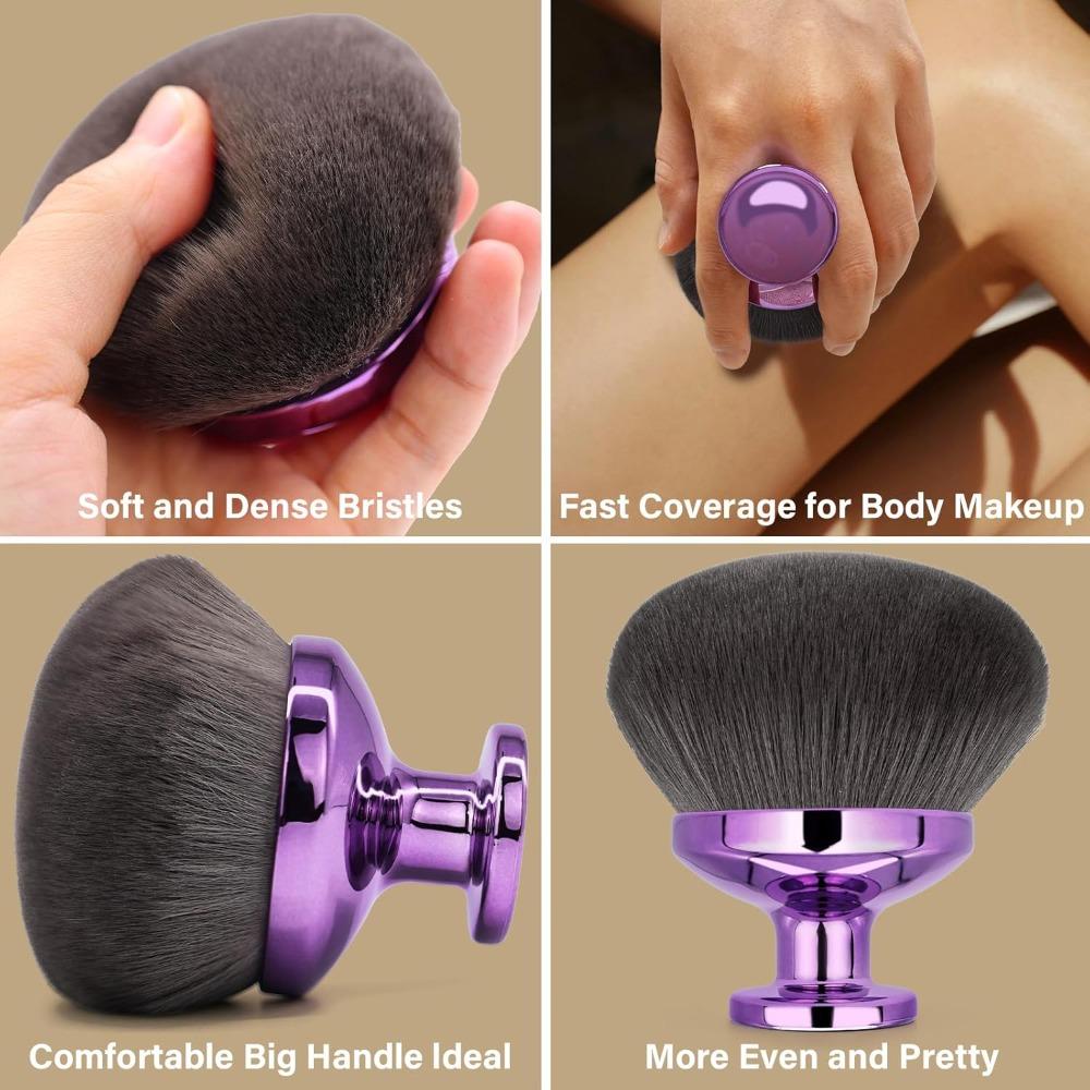 Oversized Kabuki Body Brush for Self Tanner Application Flawless Bronzer Blending Tool Large Face Body Foundation Brush