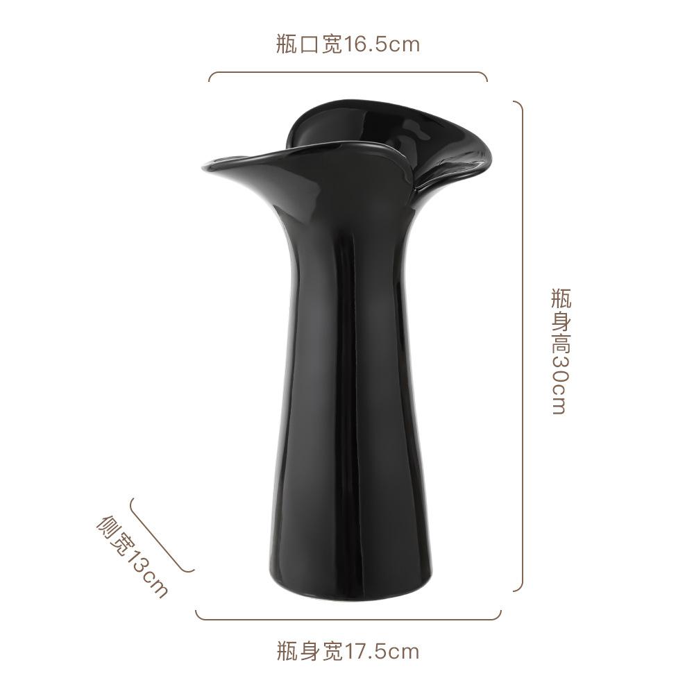 Ceramic Decorative Vase, Light Luxury Nordic Hydroponic Flower Arrangement Vase Rural Home Decoration Flower Vases Home Decor