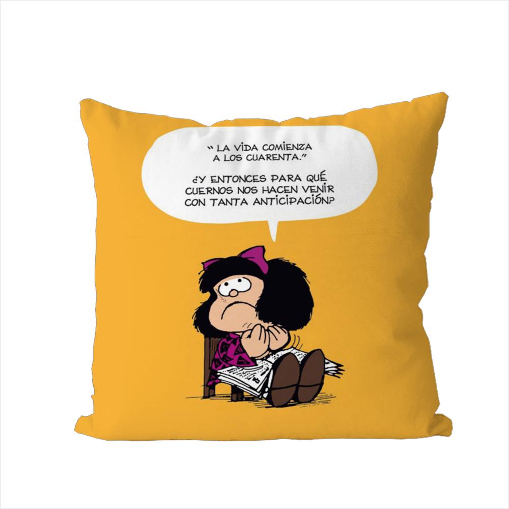 

Mafalda Pillow Case For Car Sofa Decorative Home Doublesided Print Plush Square Throw Pillow Cushion Cover 30x30cm