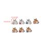 2Pcs 3D Exquisite Alloy Nail Art Charms Kawaii Starfish Pearl Design Nail Rhinestone Decorations Diy Accessories