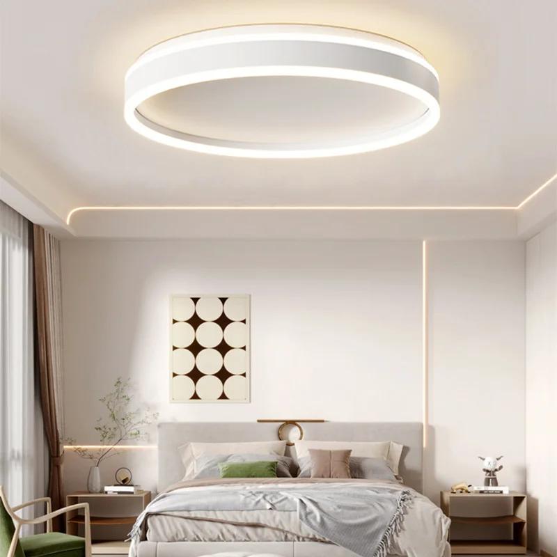 Nordic Ring Led Up and Down Glow Ceiling Light Dimmable for Dining Living Room Bedroom Aisle Home Decor Indoor Lighting Fixture
