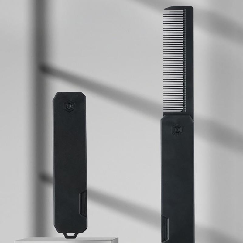 Portable Plastic Folding Pocket Combs Barber Men Oil Head Beard Combs Hair Styling Combs