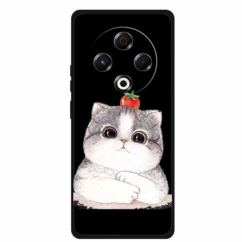 Coque For Tecno Spark 30 4G Case 6.78" Cartoon Cat Black Silicone Soft Back Cover Case For Tecno Spark 30 Case Spark30 Funda Bag
