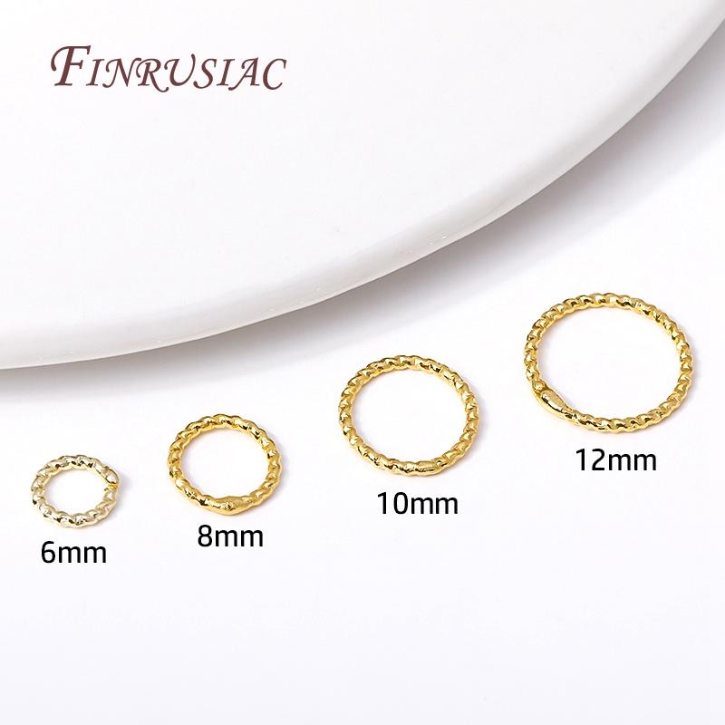 6/8/10/12MM Runde Verdrehte Geschlossene Ringverbinder Für DIY Schmuckherstellung Zubehör Zubehör für Schmuck Großhandel