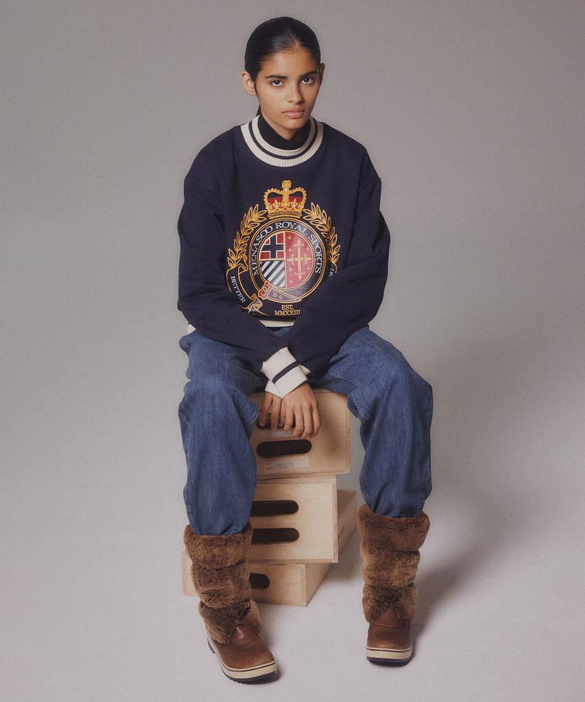Minasu Menasoo Heritage Heavy Sweatshirt_Navy_Brushed Fabric
