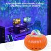 Water Ripple Pumpkin Projector LED Night Light Starry Sky Projection Ambient Lamp Desktop Decoration For Halloween Kids Gifts