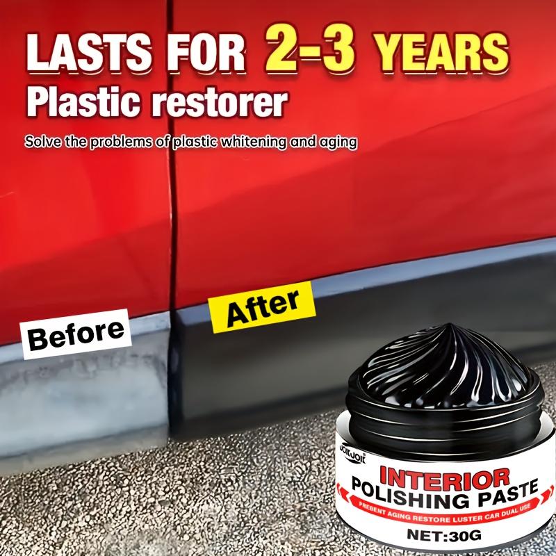 Car Interior Repair Wax,Plastic Parts Update,Tire Protection,Nano Crystal Layer Removal,Durable Formula,Vehicle Care Accessories