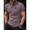Manfinity Homme Chemise Polo Casual Manches Courtes Color-Block d'Été pour le Trajet