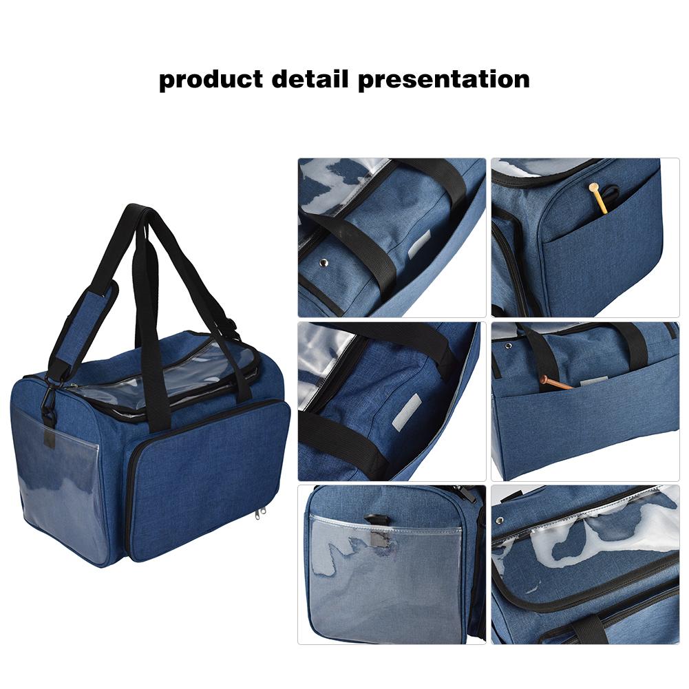 Knitting Bag Knitting Needles Sewing Set Storage Bag Crochet Thread Yarn Storage Case Organizer Holder for Wool Crochet Hooks