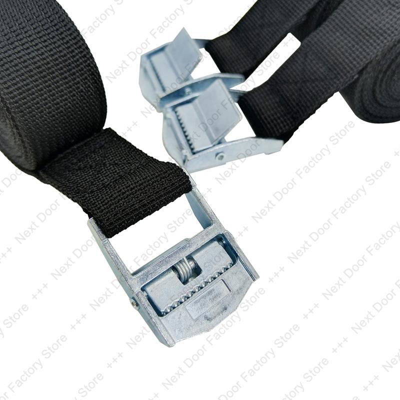 3pcs 2.2M Buckle Tie-Down Belt Cargo Straps for Car Motorcycle With Metal Buckle Tow Rope Strong Ratchet Belt for Luggage Bag