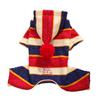 British Style Fleece Pet Jumpsuit Striped Cat Dog Winter Warm Outfit