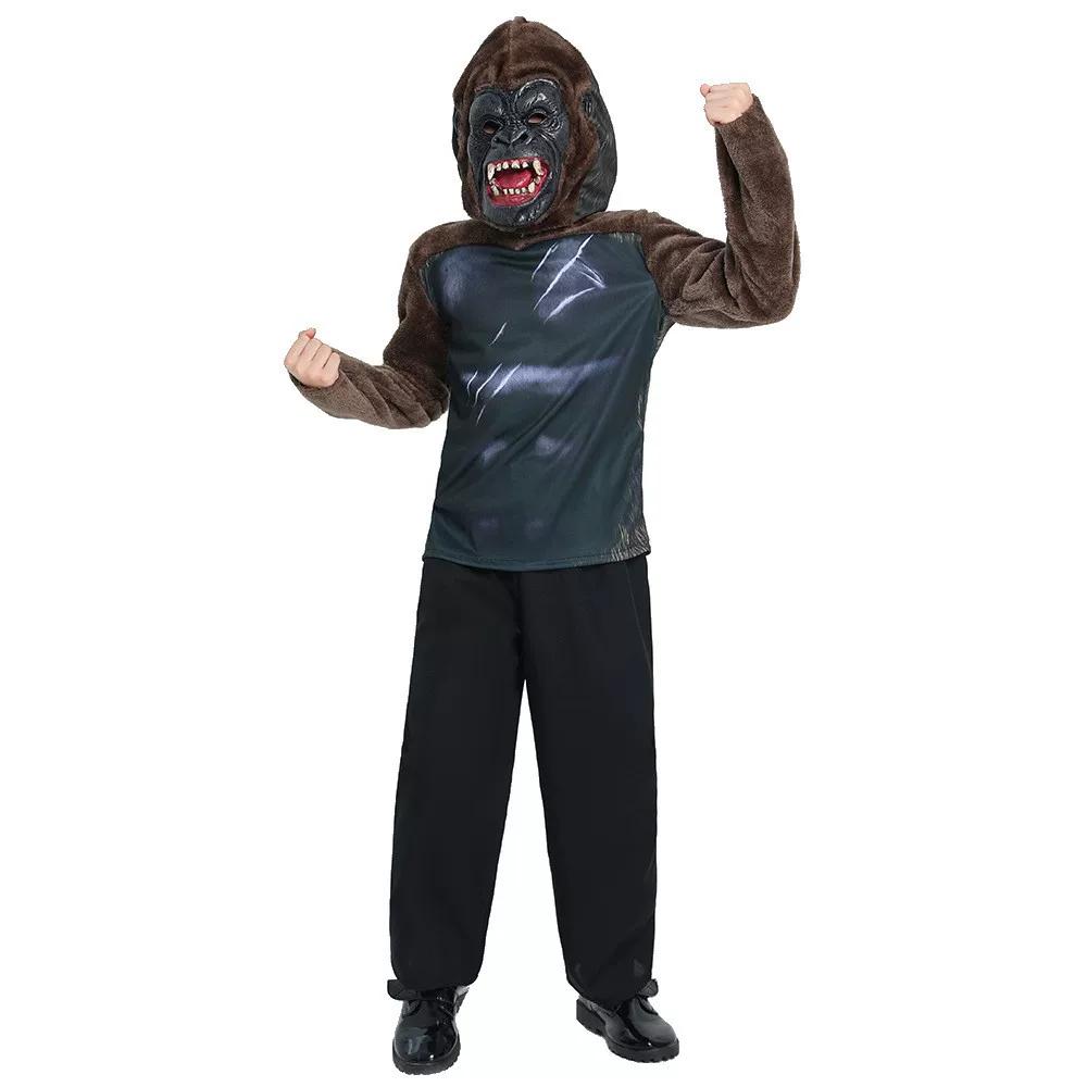 Boys Captain America Muscle Cosplay Outfit, Superhero Halloween Role Play Performance Costume
