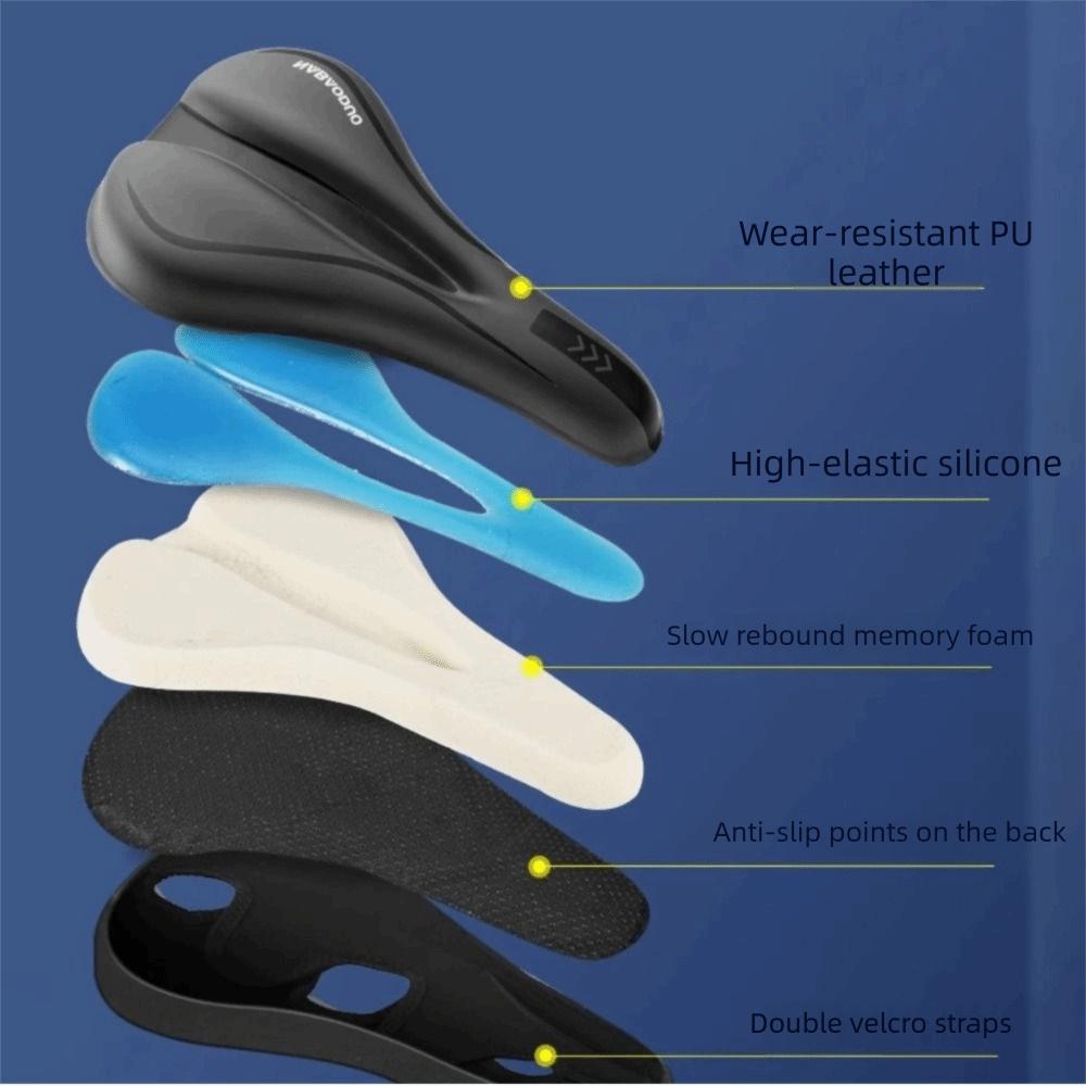 Thicken Bicycle Saddle Cover Silicone Thicken Saddle Cover New Cushion Cover Road Bike