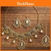 Middle East Ethnic Style Necklace And Earring Set With Water Dazzle Drop For Women