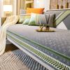 Chenille Double Leaf Grass Jacquard Sofa Cover High-end Couch Cushion Cover Four Season Sofa Towel Anti Slip Luxury Sofa Blanket