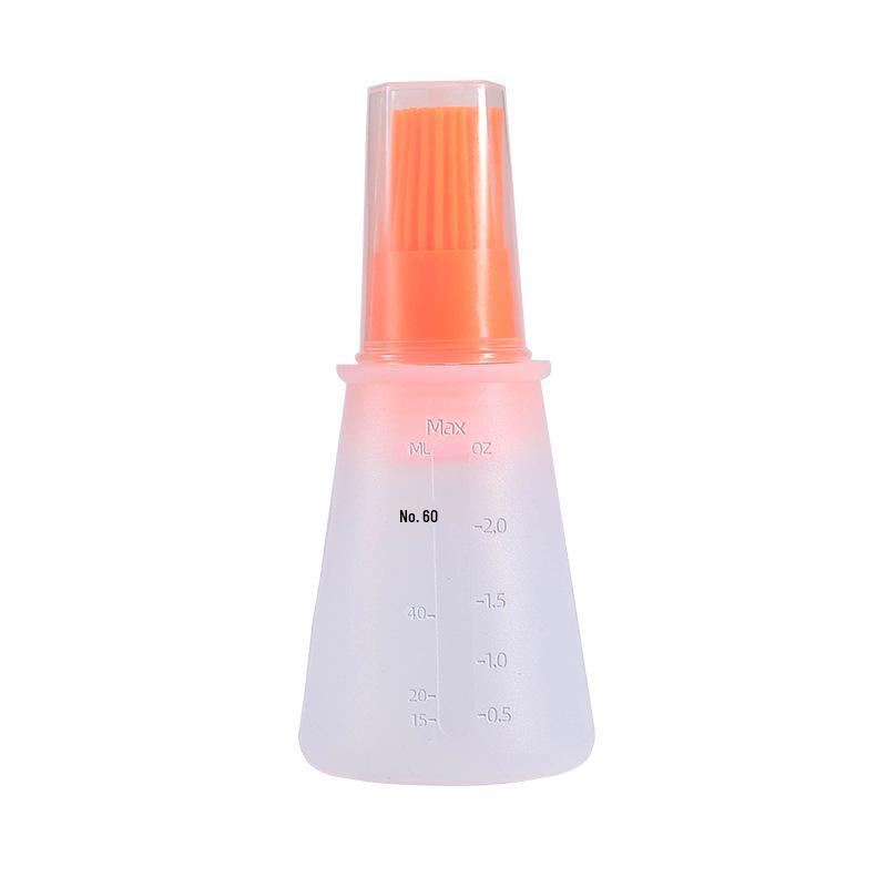 Silicone Kitchen/BBQ Oil & Seasoning Brush with Scale & Lid