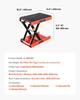 Motorcycle Scissor Lift Jack 1200lbs Wide Deck Motorcycle Lift Stand Crank