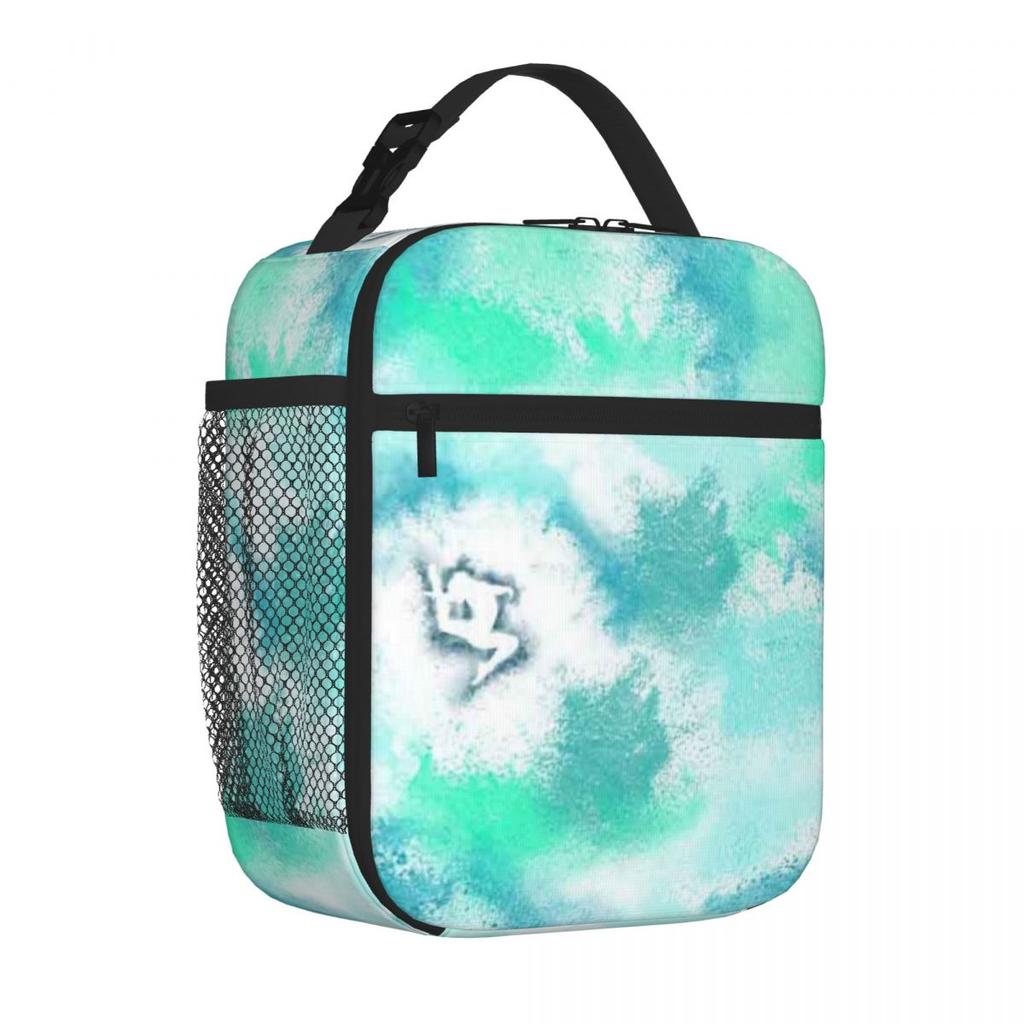 Bestselling Neon Mint Gymnast Parent Child Matching Snack Bag Office Homemade Meal Insulated Snack Tote