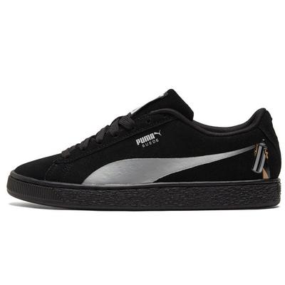 Suede Spraycan Unisex Black White Sneakers 383396-02