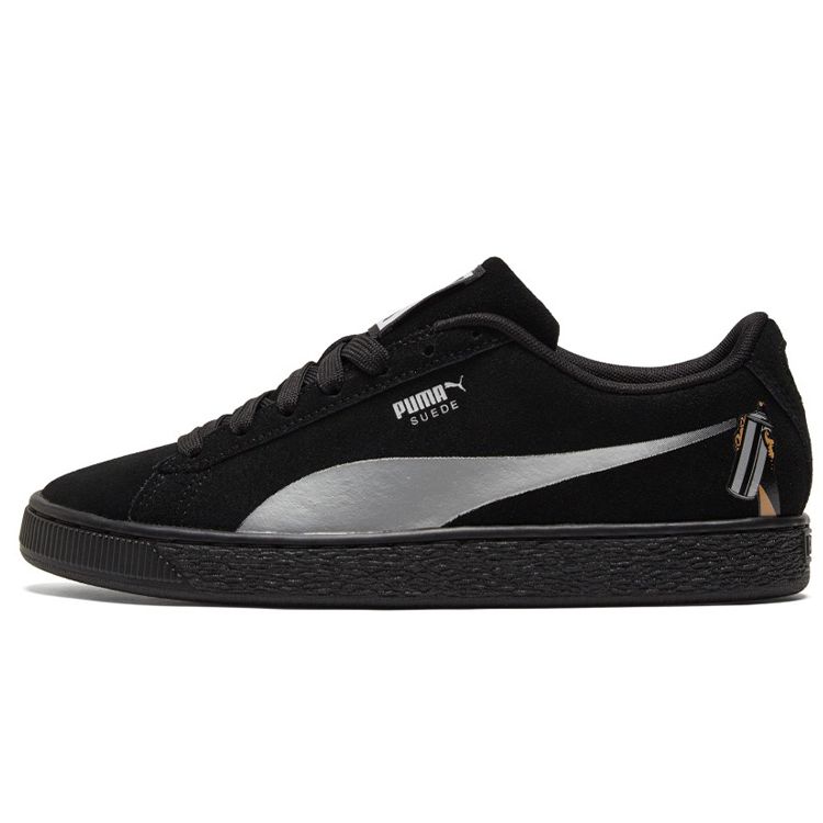 Puma Suede Spraycan Black White Unisex 383396-02 EU 35.5
