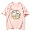 Kawaii Floral Pets Graphic Tshirt Unisex Rabbit Cat Hamster Wreath Print Oneck Short Sleeve Loose Casual Summer Tops