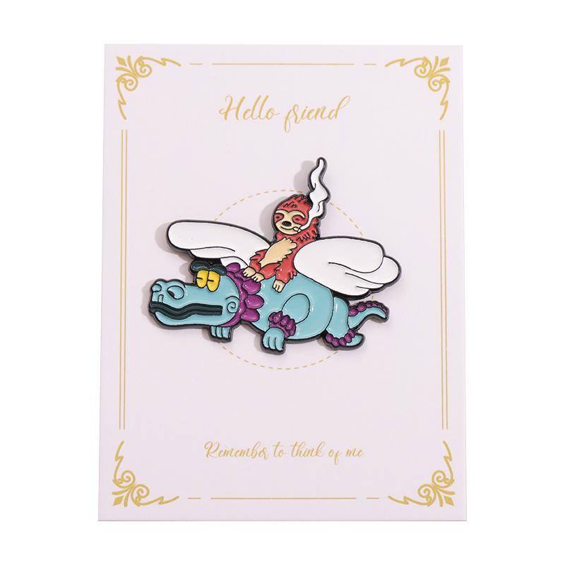 BELICOS SOMOS Retro Mexican Hat Pin Enamel Pin Sloth Boy BÉLICOS MORIMOS Badge Golf Cap Baseball Hat Clip Brooch Gift for Friend