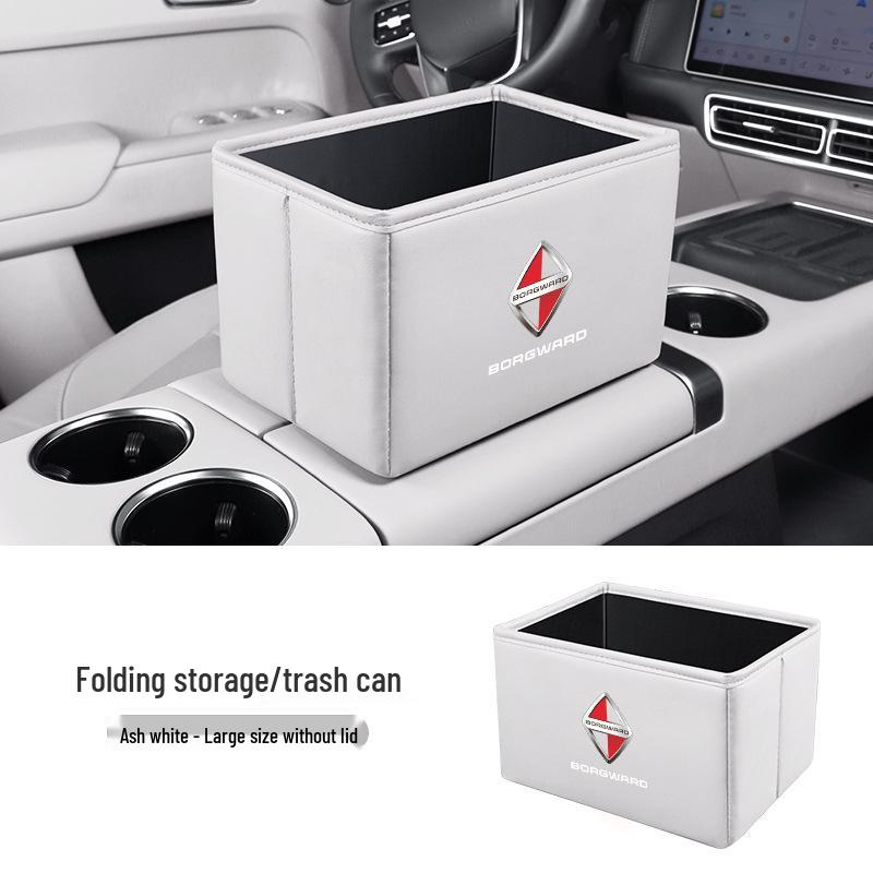 Borgward BX Series Car Storage and Folding Trash Can Box