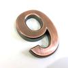 1.9-Inch Bronze Digital Label Door Head Stereoscopic El Door Number Digital Practical Number Sign