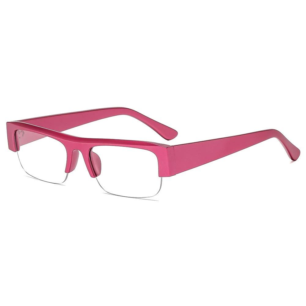2025 Fashion Half Frame Hip Hop Personalized Box Sunshade Sunglasses for Women