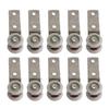 10pcs Round Pipe Bending Bearing with 2 Wheels for 3mm / 6mm Rope