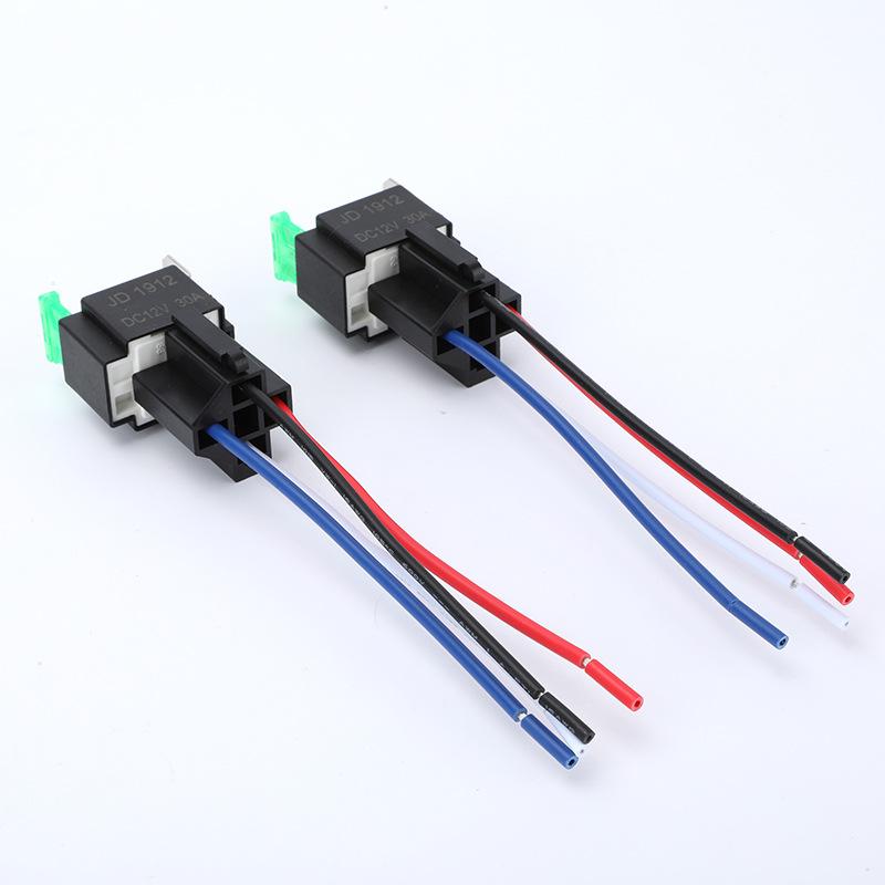 24V 4Pin 30A Waterproof Fuse Relay Switch Harness Set Dc Spst Automotive Auto Relay With Relay Socket Relays Kit