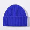 Solid Color% Wool Knitted Hat Classic Striped Double-layer Warm Autumn and Winter Men's and Women's Versatile Wool Hat