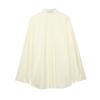 2026 Spring New Style Women's Fashionable Casual Loose Versatile Poplin Solid Color Shirt