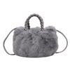 Sweet and Cute Plush Cloud Bag Women's 2026 Autumn New Niche Design Fashionable Shoulder Messenger Bag