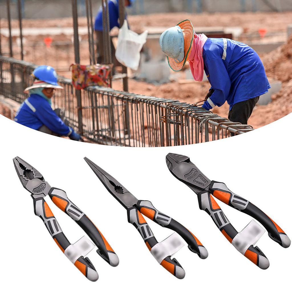 8   Wire Plier Professional Electrician Plier  -  Steel Wire Cutter Stripping Crimping Tool