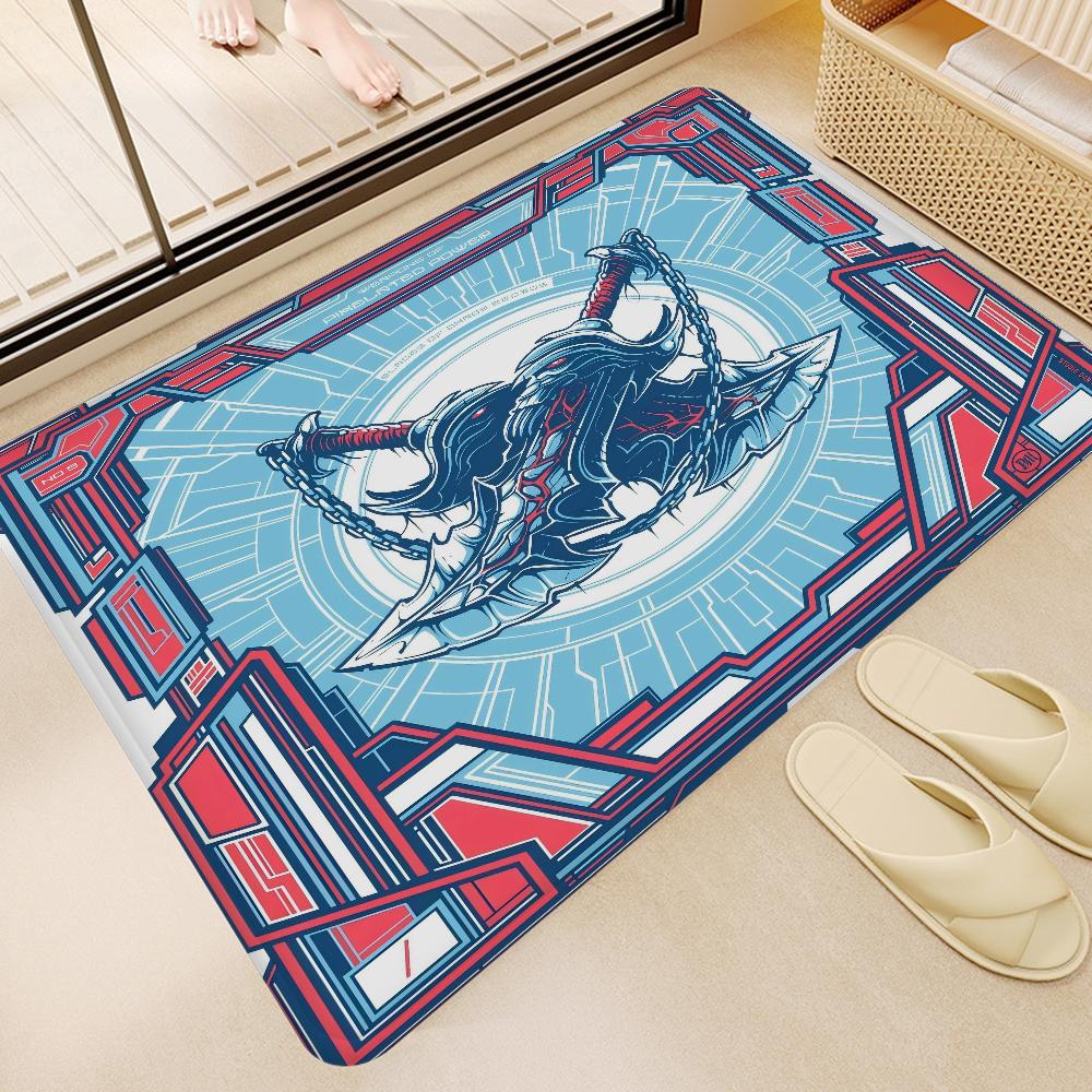 God Of War Video Game Kitchen Mat Cheaper Anti-slip Modern Living Room Balcony Printed Modern Home Decor