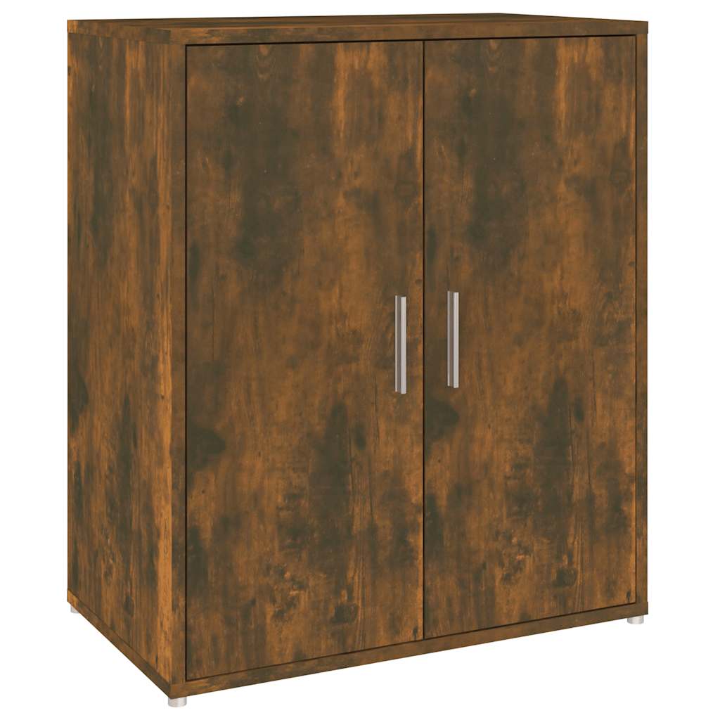 Shoe Cabinet Smoked Oak 60 x 35 x 70 cm Particleboard